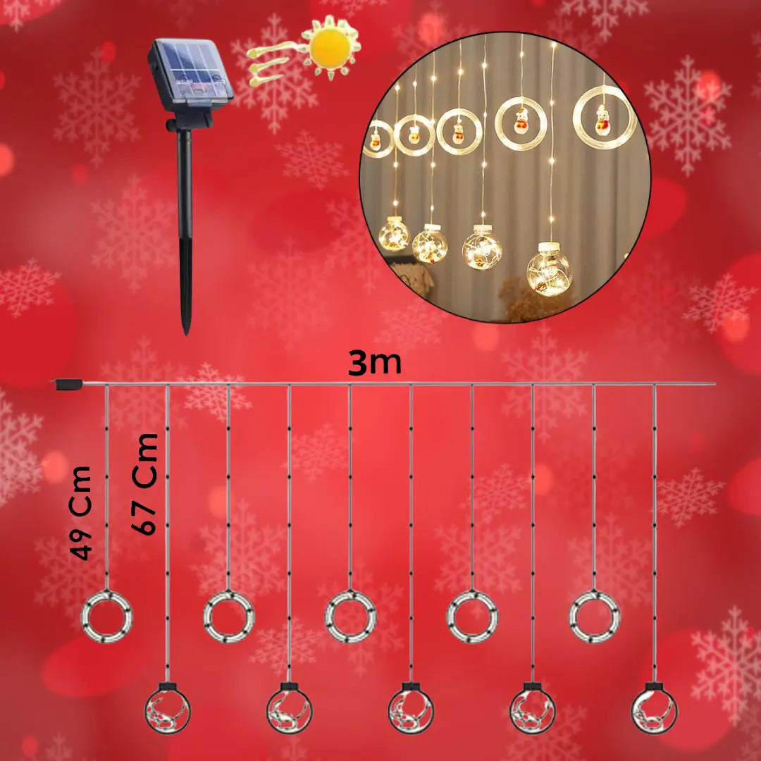 Luces Navidad con Panel solar - Ahorra energia