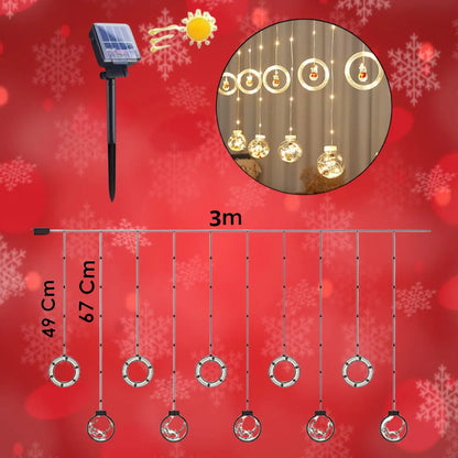 Luces Navidad con Panel solar - Ahorra energia